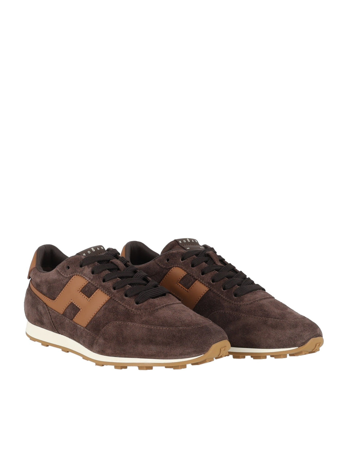 Brown H699 Suede Low-Top Sneakers