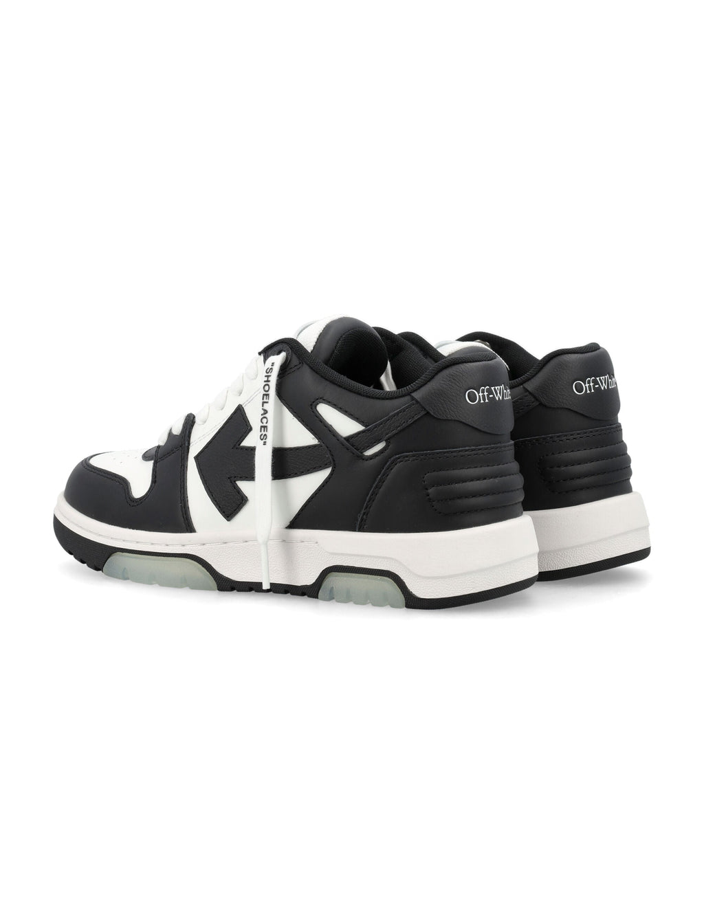 Black White Out Of Office Color-Block Sneakers