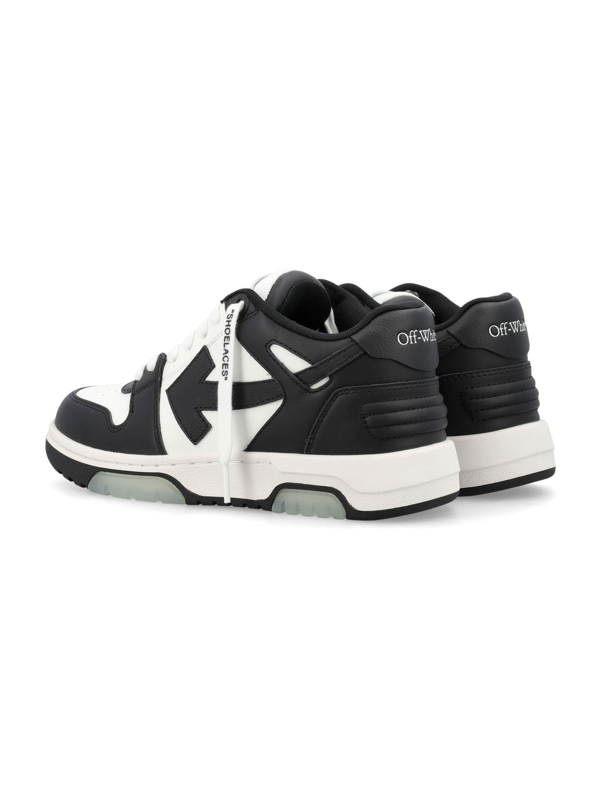 Black White Out Of Office Color-Block Sneakers