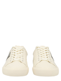 Aiden Low-Top Cream Polyester Sneakers