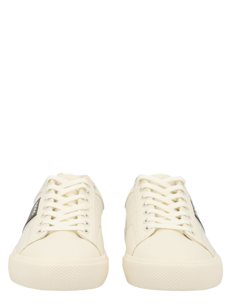 Aiden Low-Top Cream Polyester Sneakers