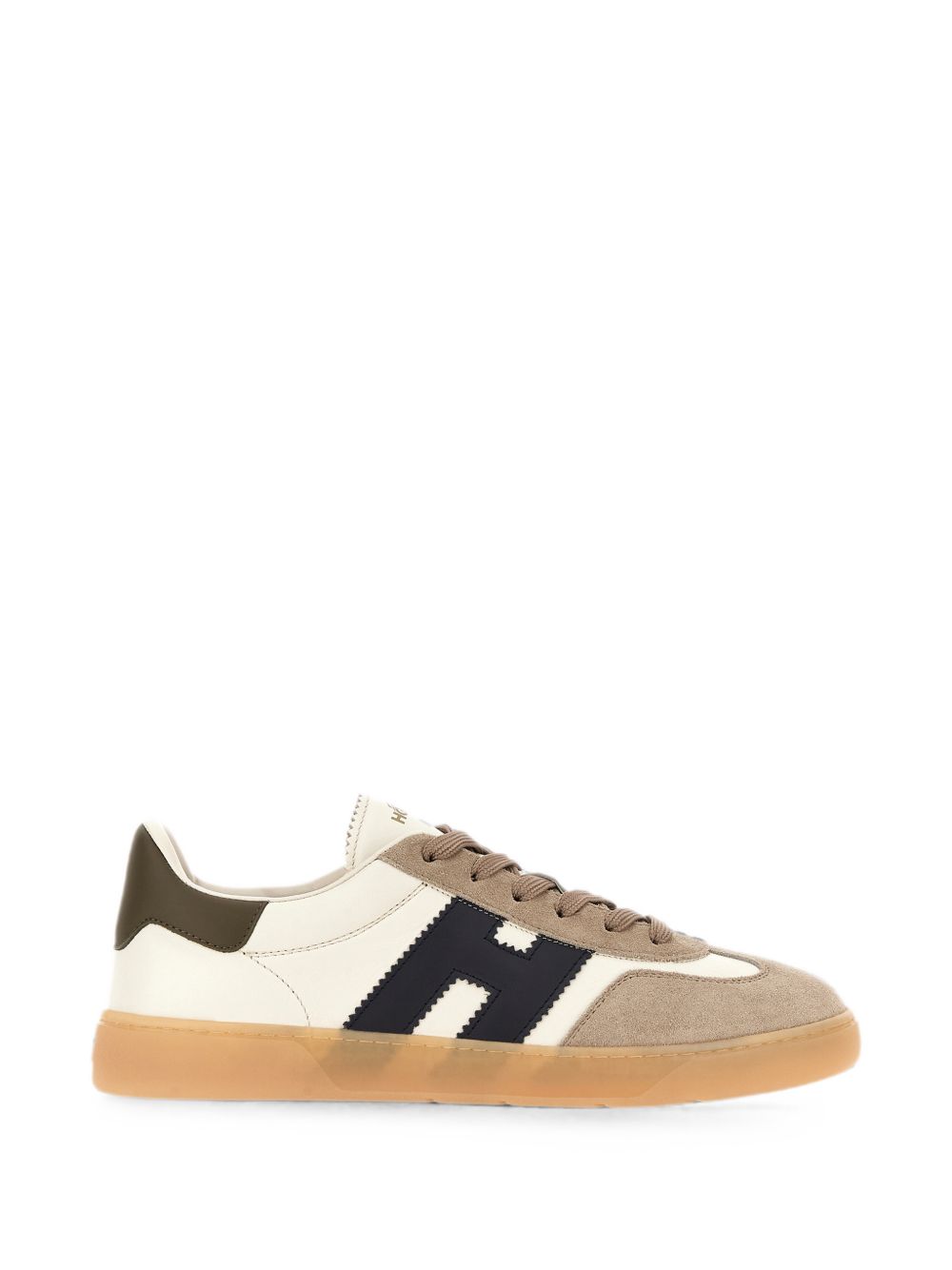 Low-Top Textured Logo Sneakers