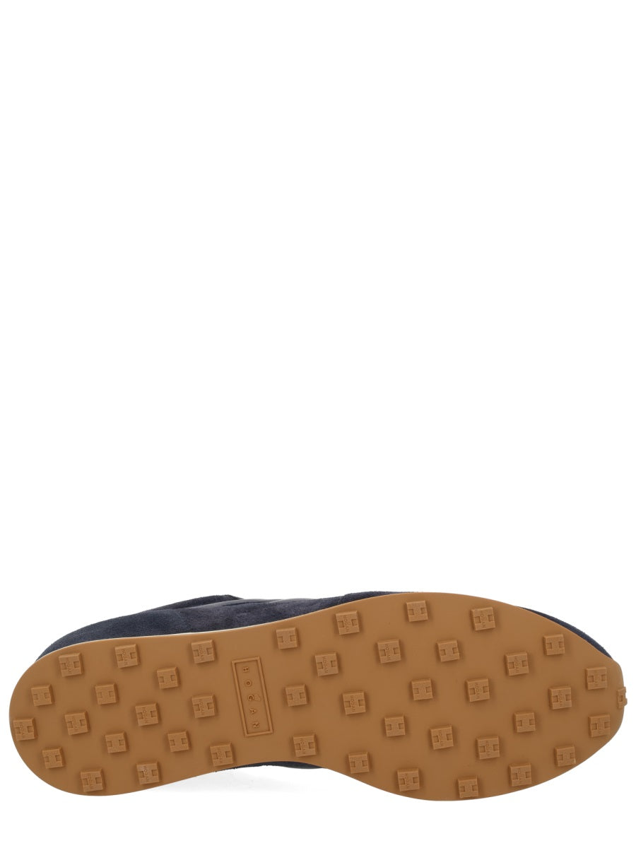 Athletic Suede Leather Low Sneakers