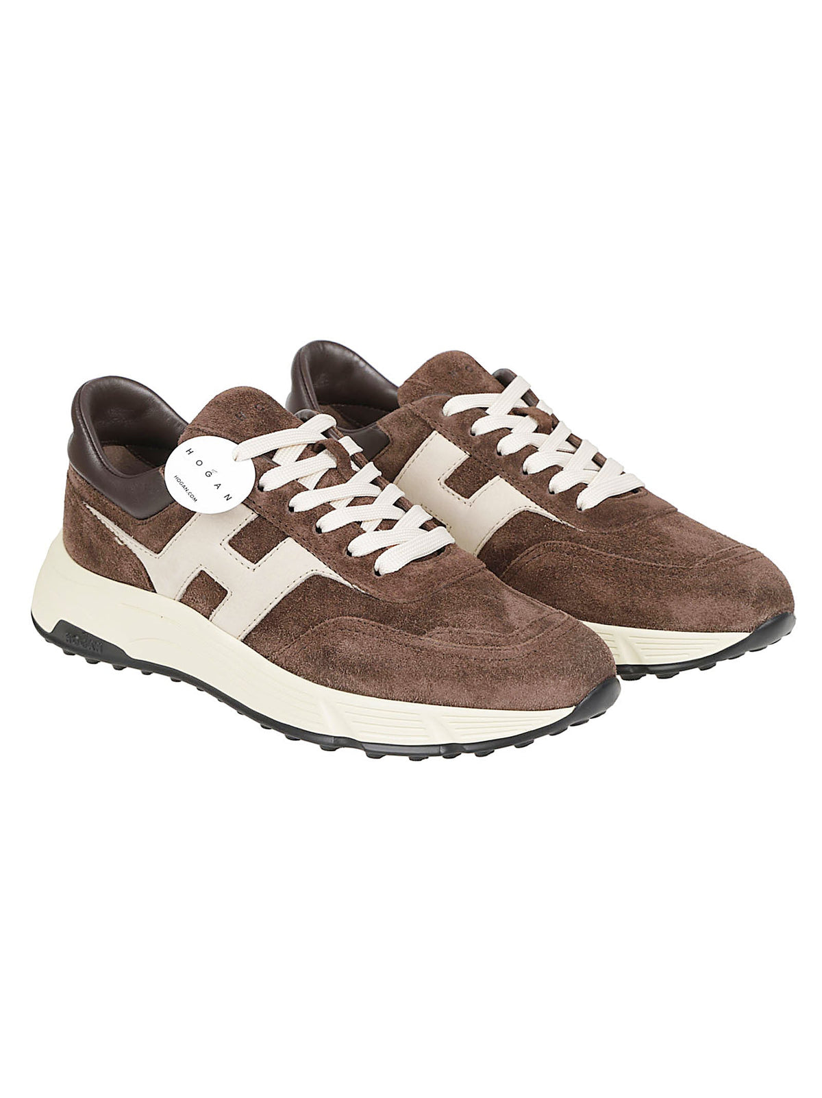 Hyperlight Suede-Leather Low-Top Sneakers