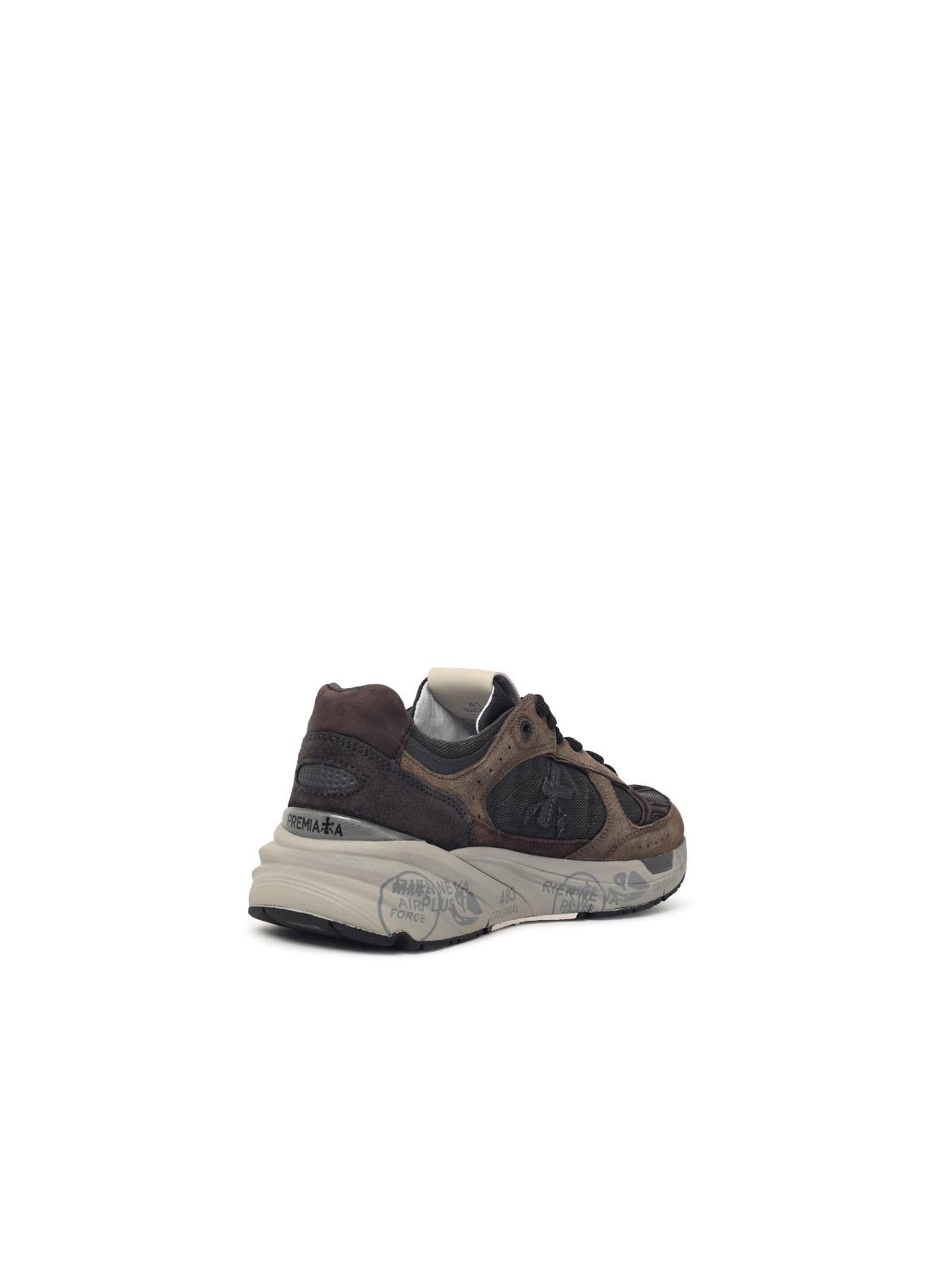 'Mase25 8421' Brown Suede Blend Sneakers