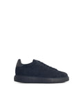 'H Stripes' Blue Suede Sneakers
