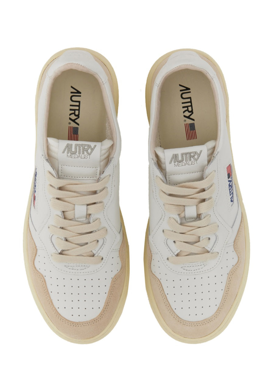 Medalist Low Top Suede Leather Sneakers