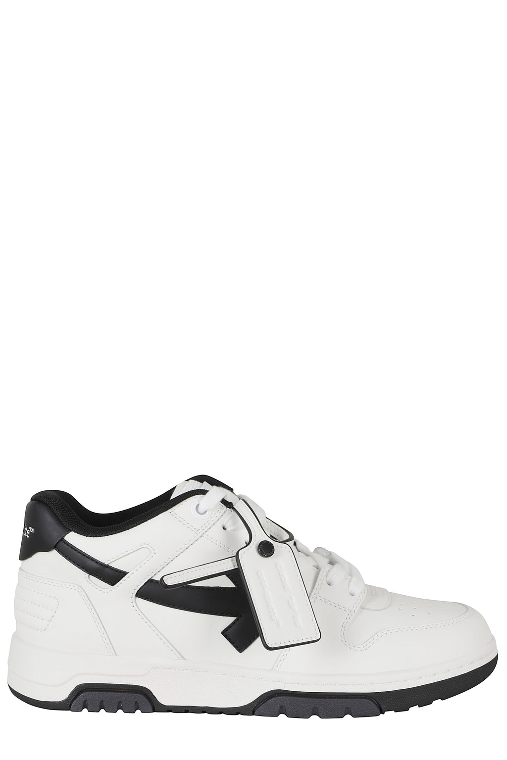 Black Out Of Office Arrow Leather Sneakers
