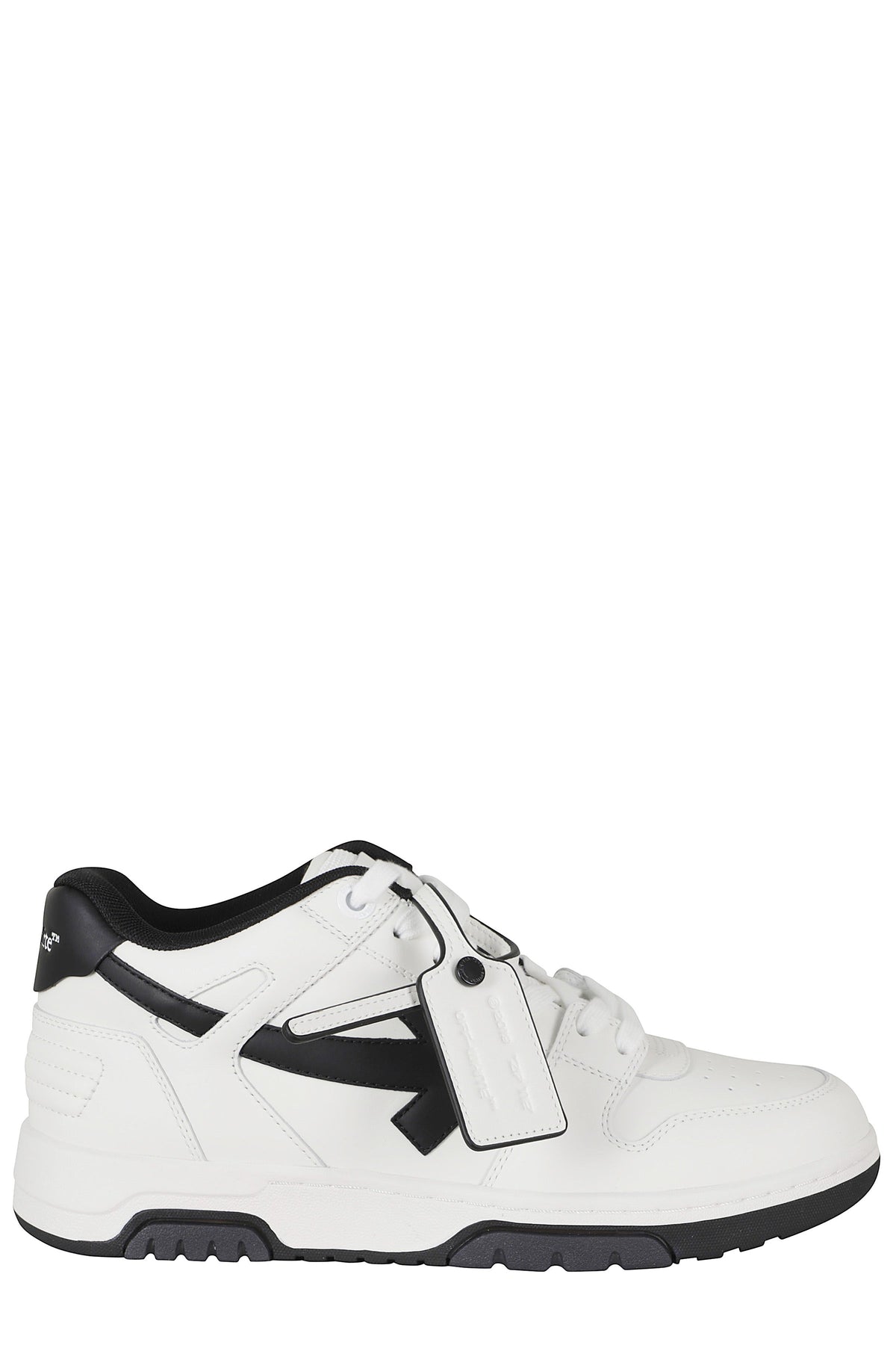 Black Out Of Office Arrow Leather Sneakers