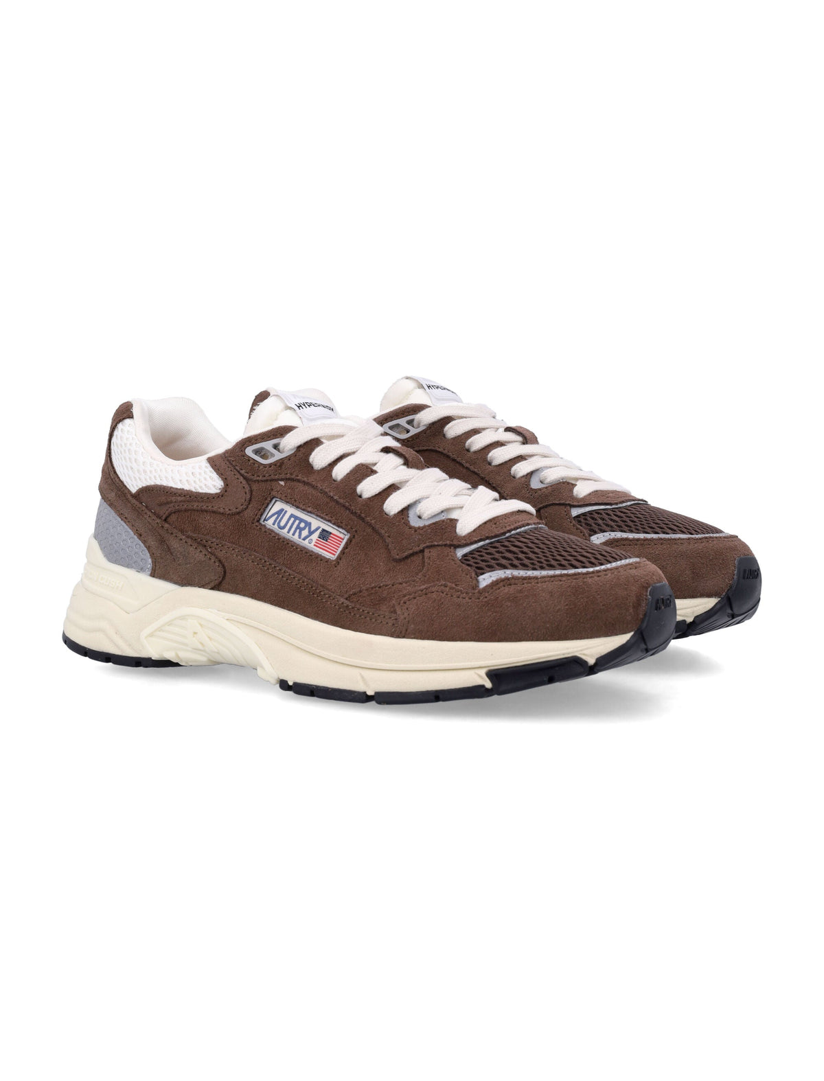 Dynamic Suede and Mesh Sneakers with Action Cush Technology