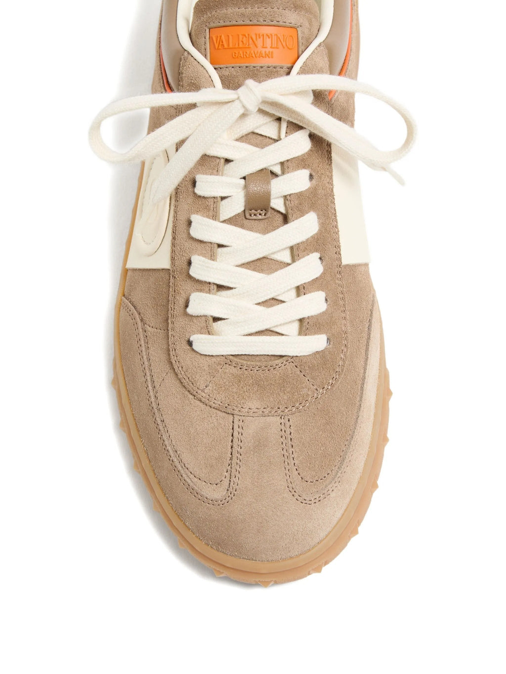 Beige Upvillage Suede Low-Top Sneakers