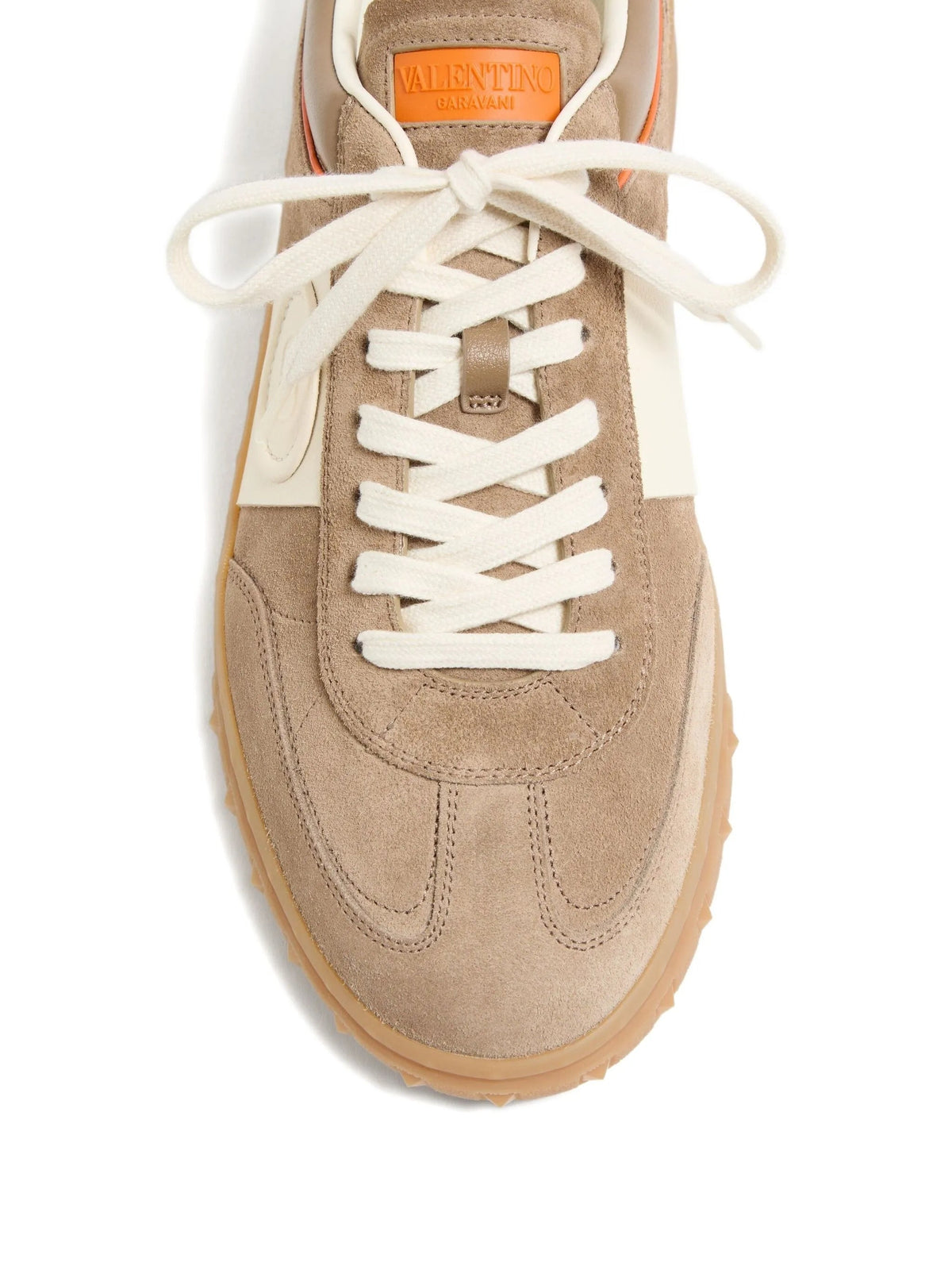 Beige Upvillage Suede Low-Top Sneakers