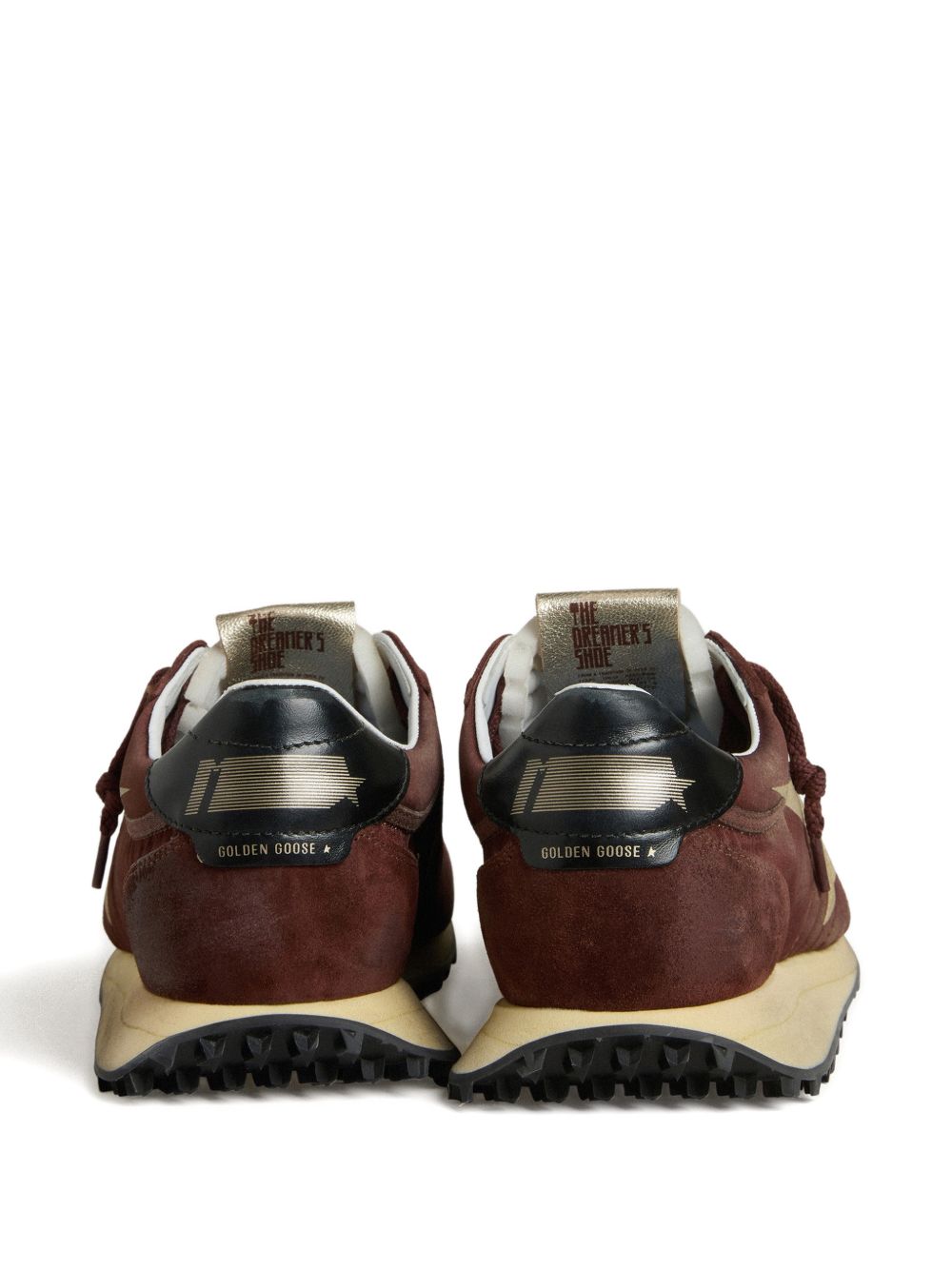 Brown Suede Cream Star Sneakers