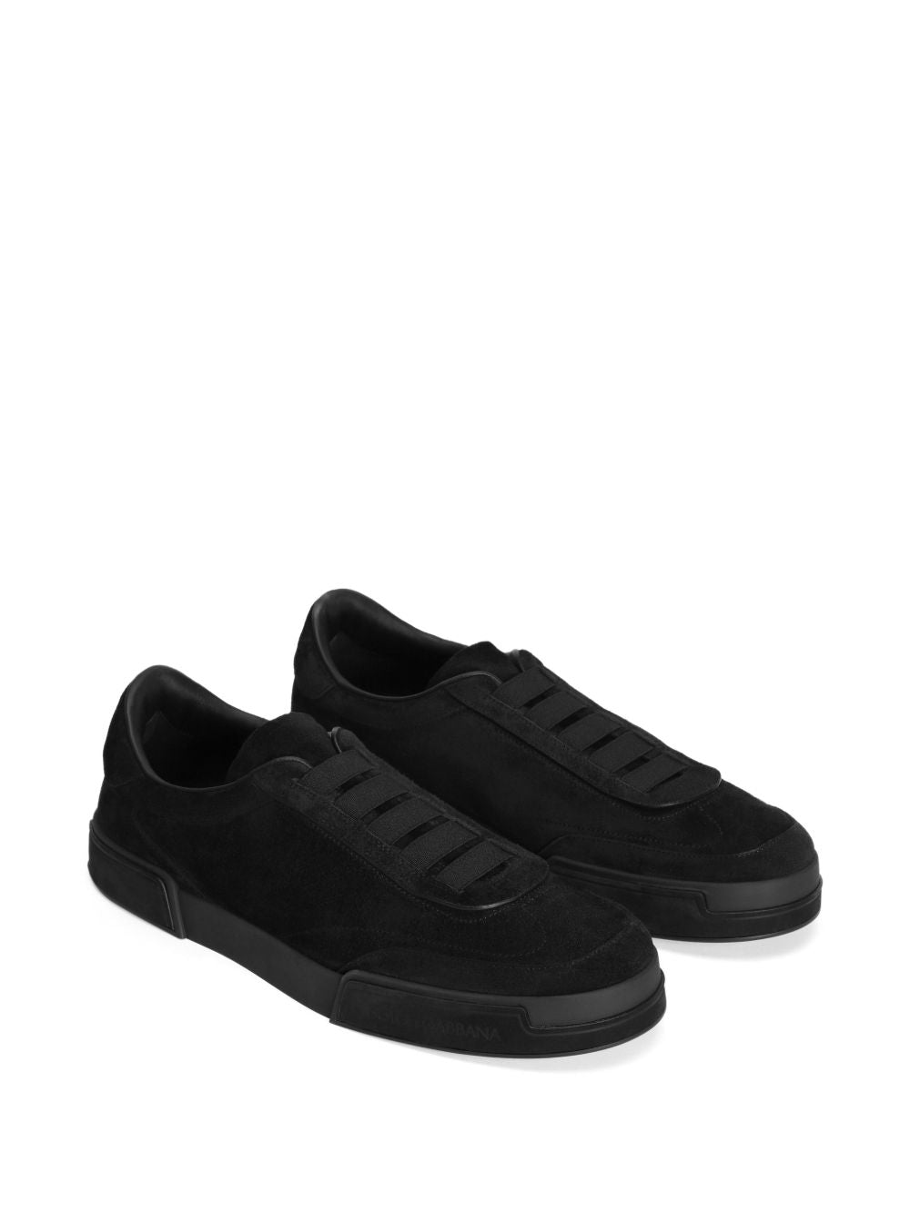 Black Portofino Flat Sole Sneakers