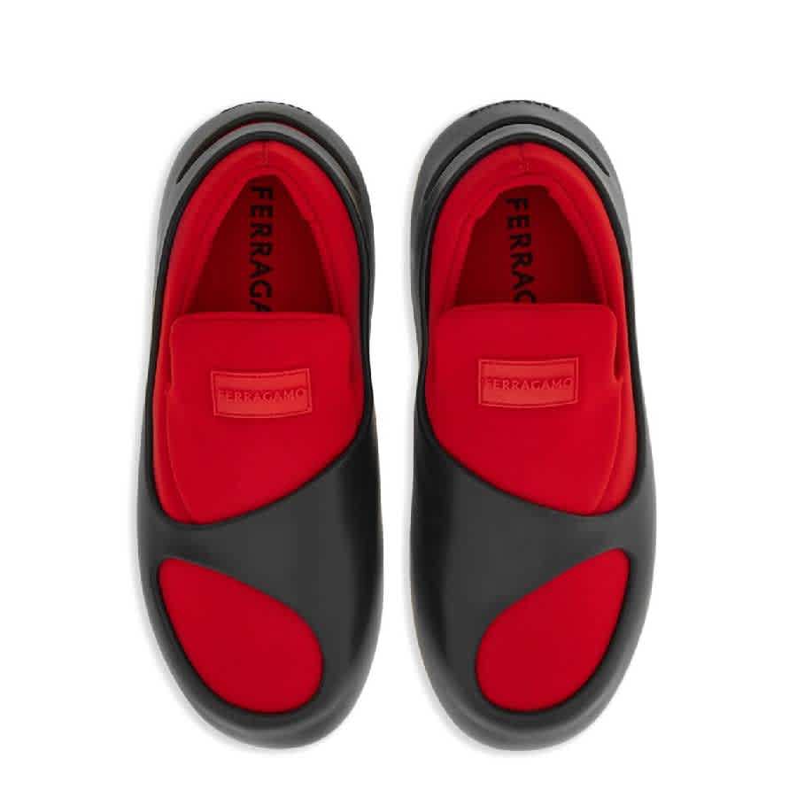 Ferragamo Logo-Patch Panelled Sneakers