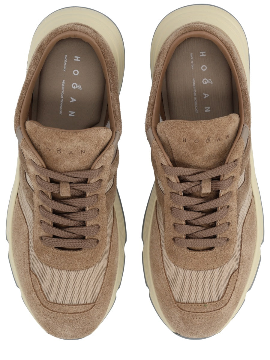 Hyperlight Tonal Suede Overlays Calfskin Sneakers