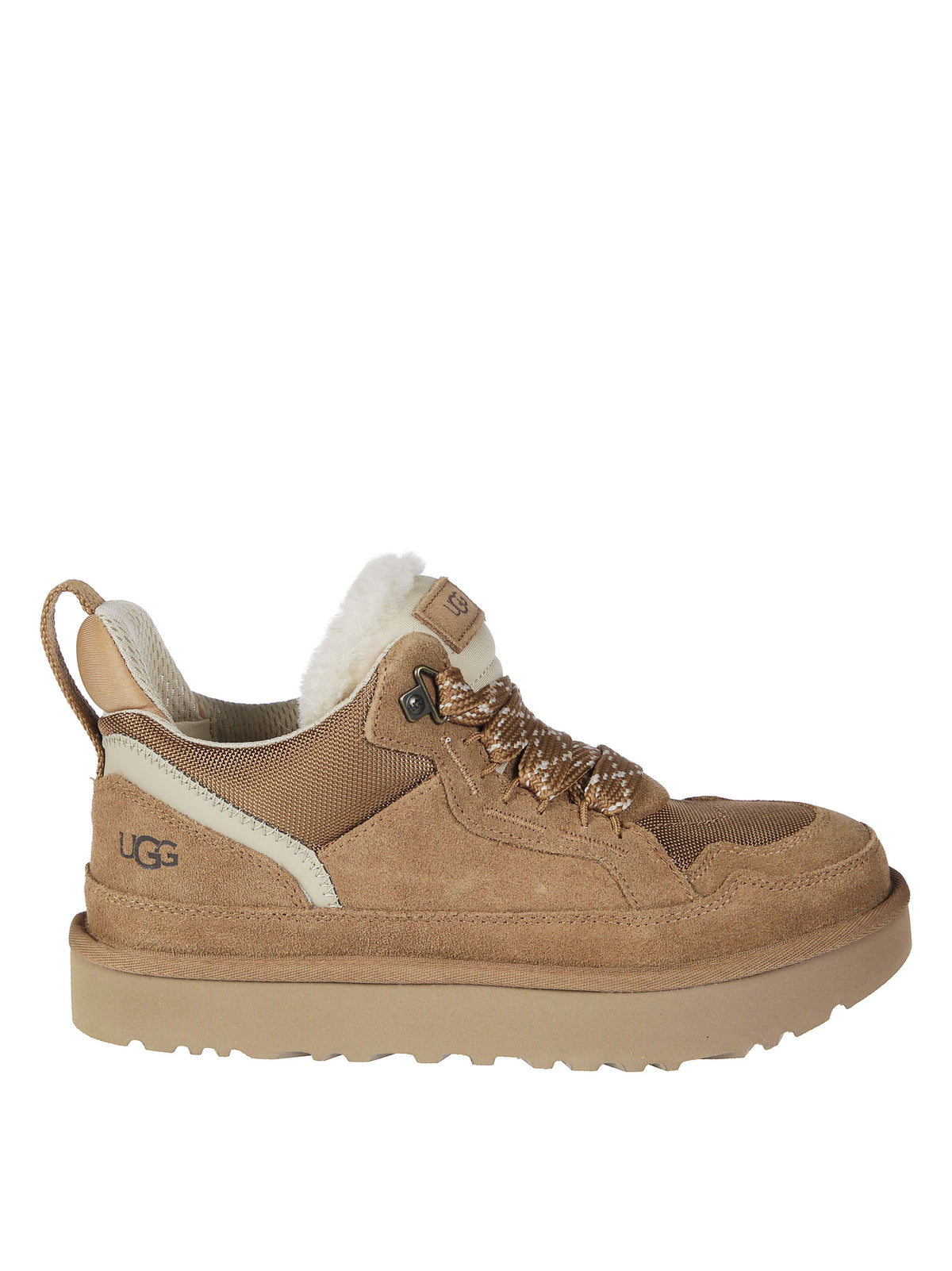Lowmel Suede-Blend Padded Low-Top Sneakers
