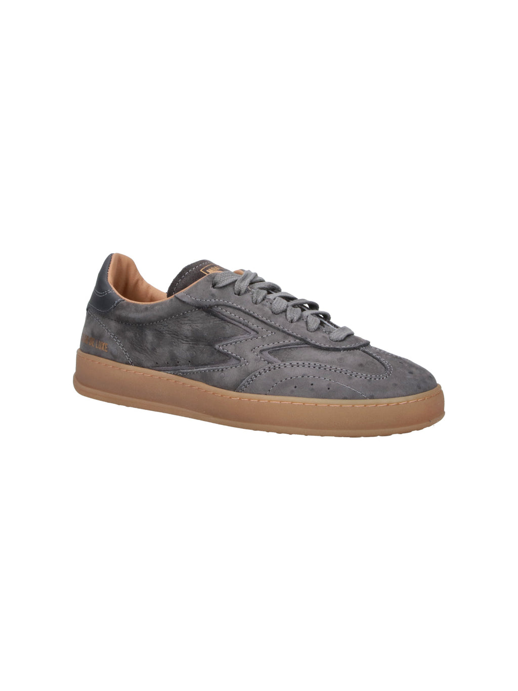Grey Club Suede Leather Accent Sneakers