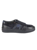 DBS Sport Black Low-Top Calfskin Sneakers