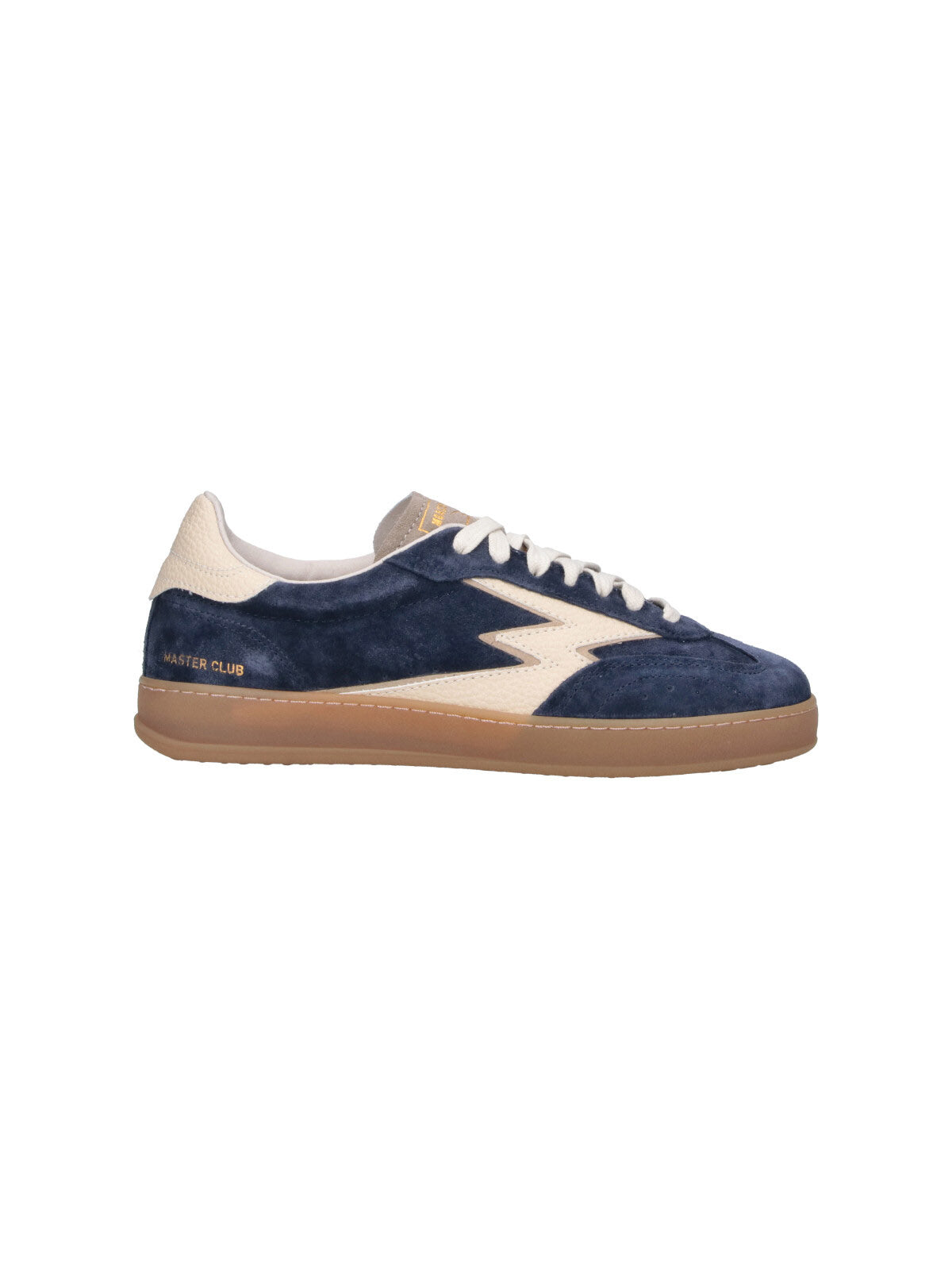 Blue Club Suede Leather Accent Sneakers