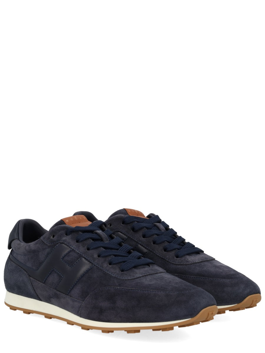 Athletic Suede Leather Low Sneakers
