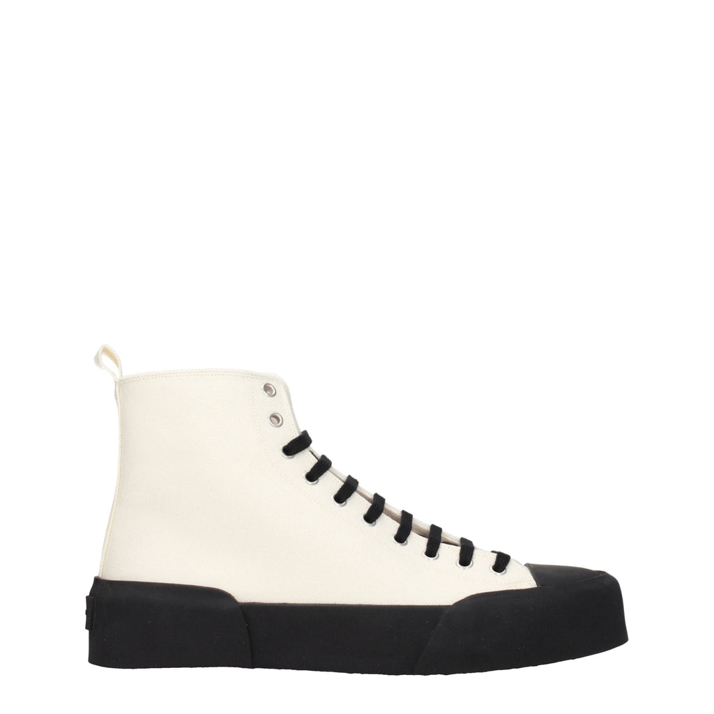 Jil Sander Fabric High Top Men's Sneakers