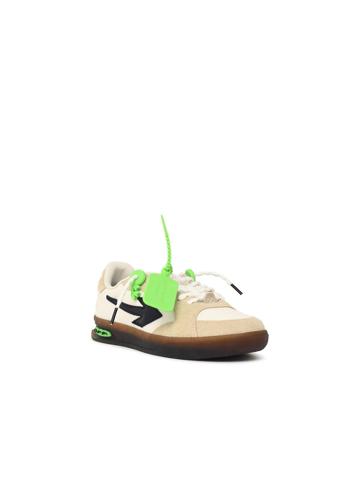 'End Of Play' White Suede Sneakers