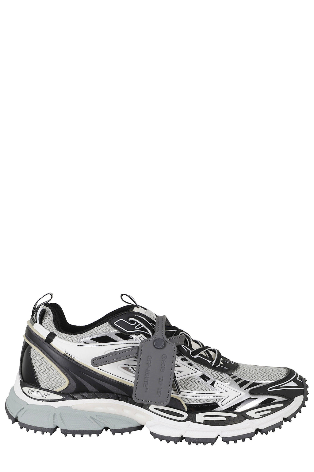 Gray-Black Be Right Back Mesh Leather Low-Top Sneakers