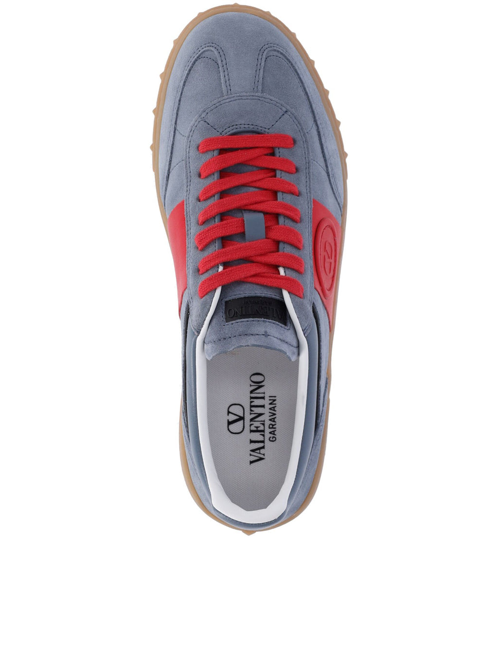 Blue Sneakers Muted Suede Leather Sneakers