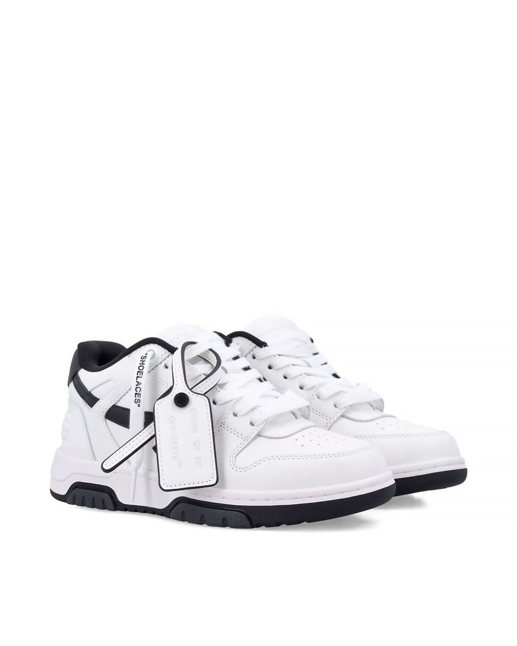 Hybrid 90S-Inspired Low-Top Sneakers With Calf Leather Finish