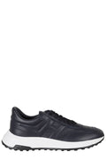Blue Hyperlight Smooth Leather Rubber Sole Leather Sneakers