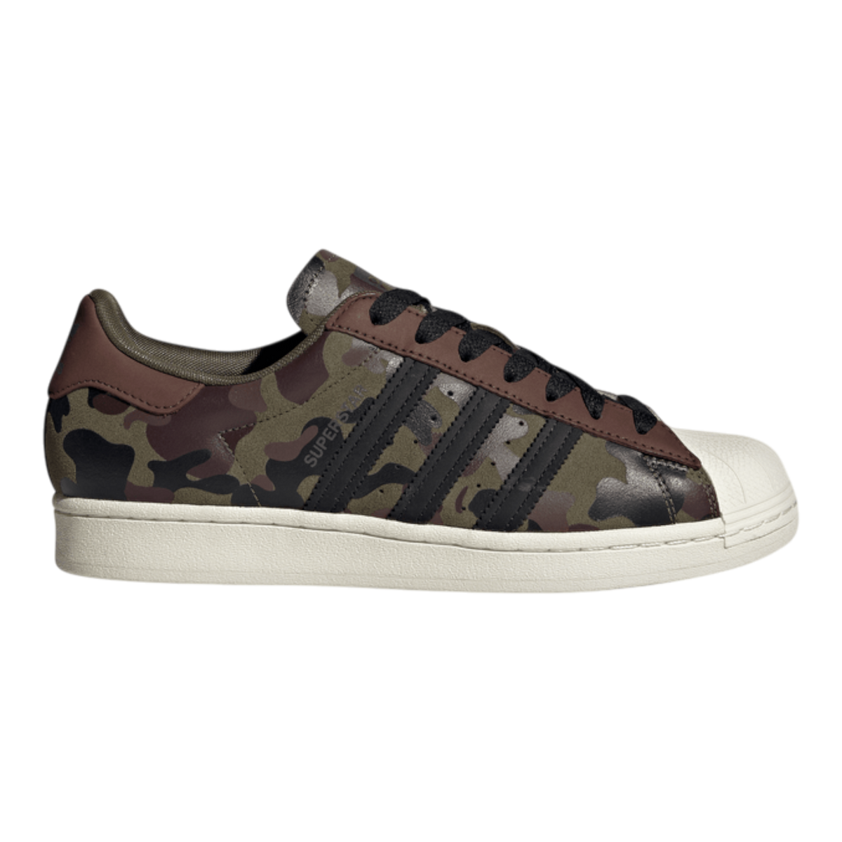 adidas Superstar Strata Sneaker in Olive/Camo Suede | Men