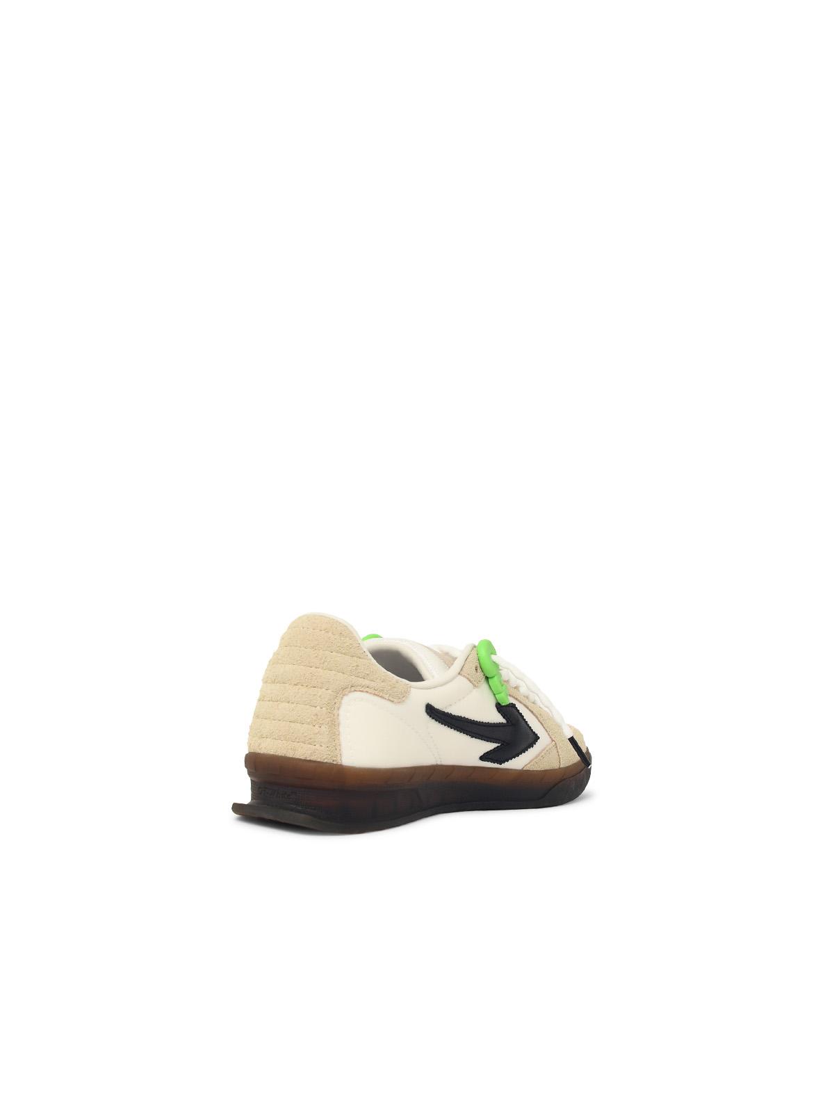 'End Of Play' White Suede Sneakers