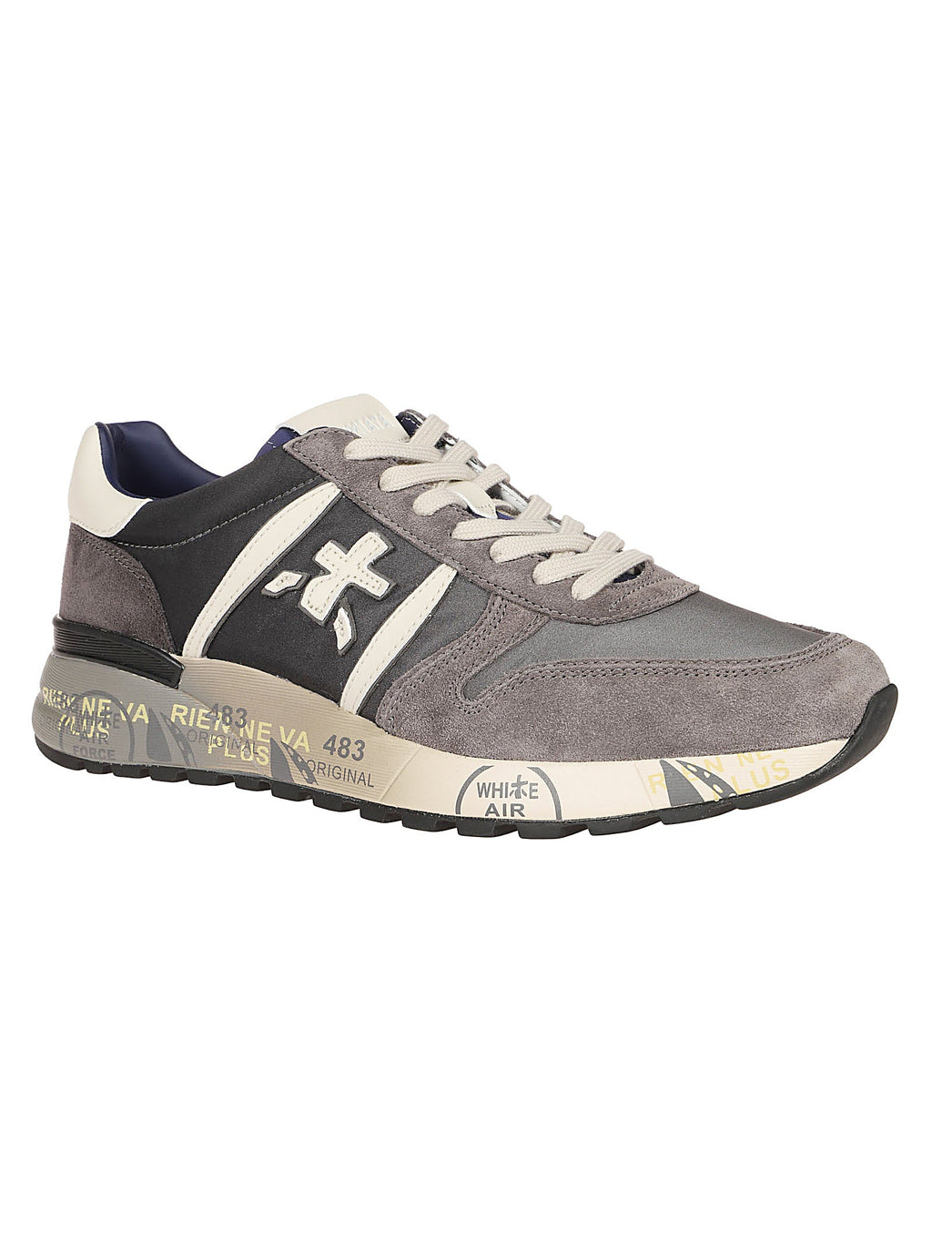 Lander Polyamide-Blend Leather Sneakers