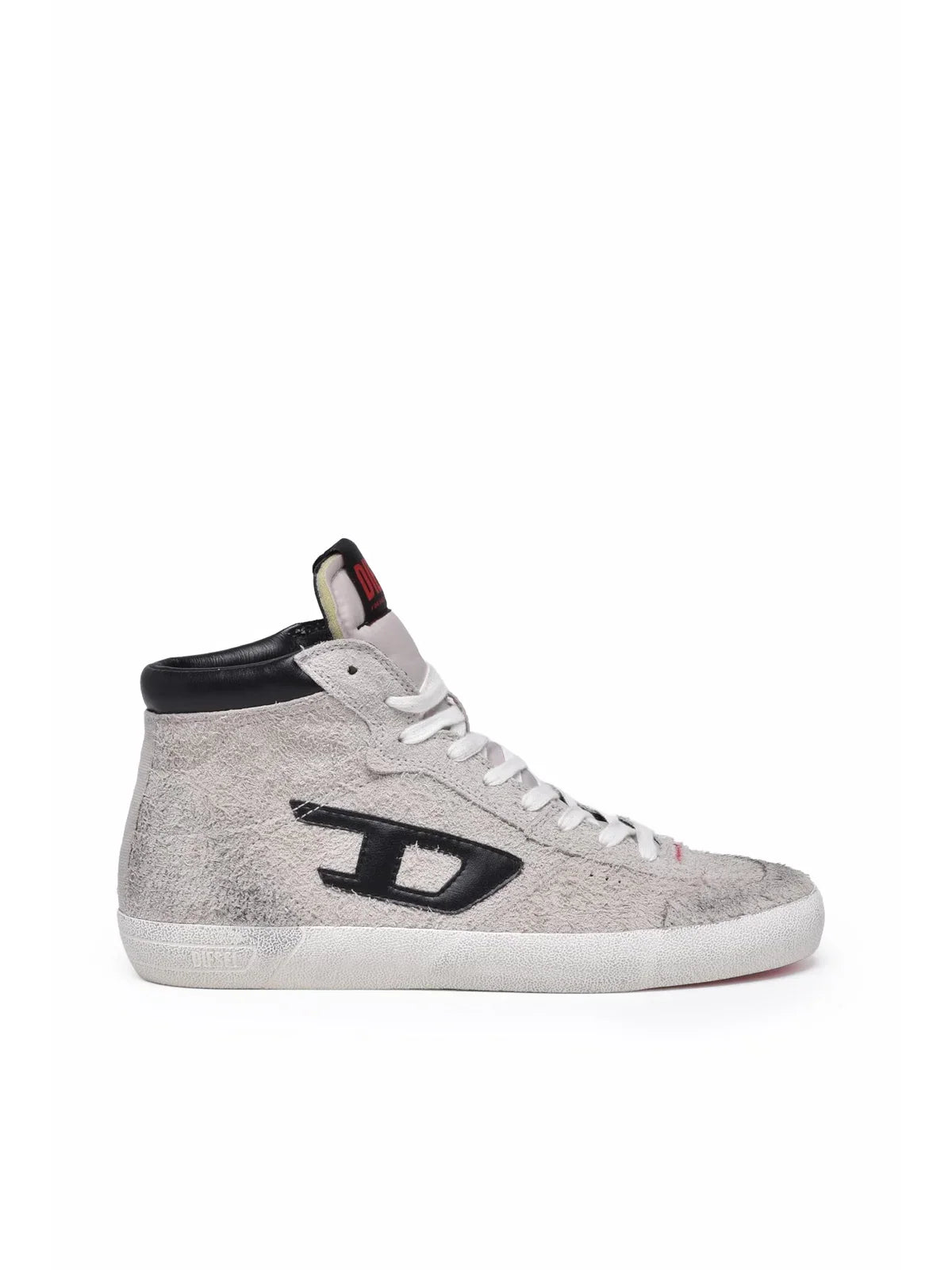 Grey Leather Leroji Mid Sneakers