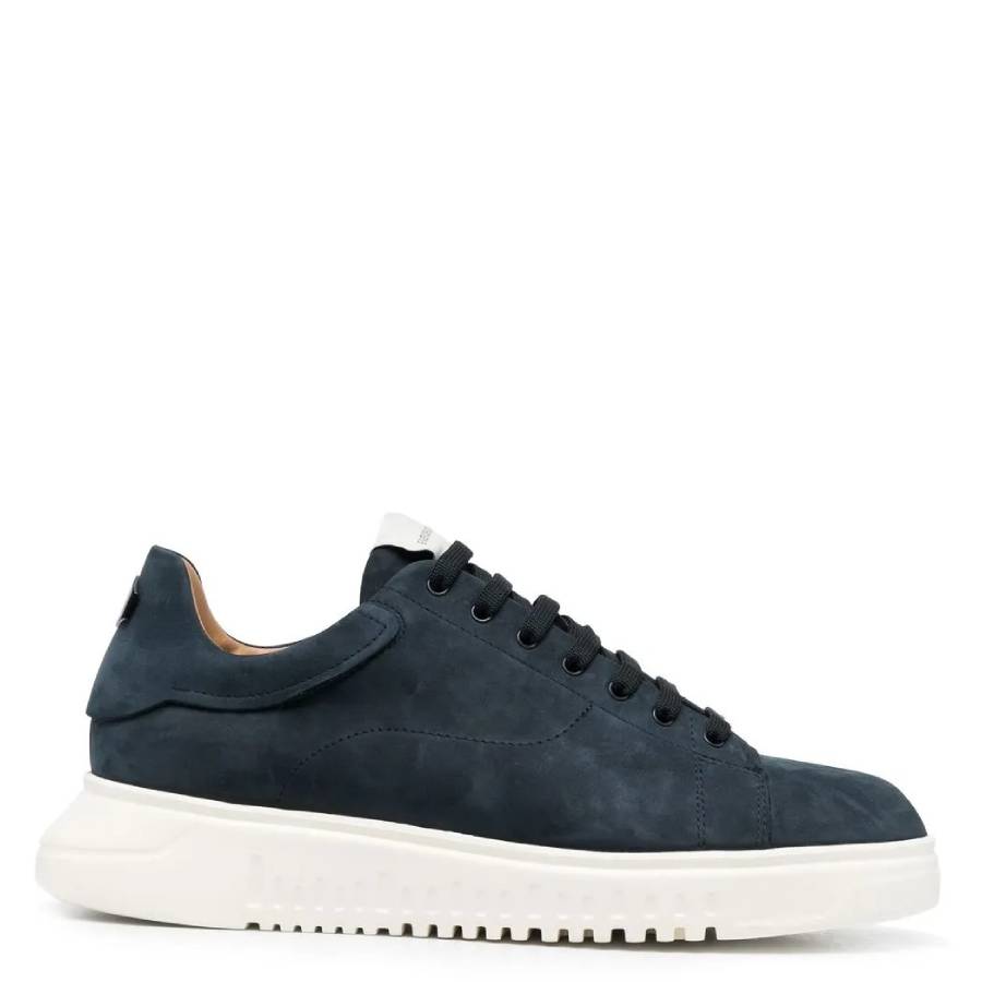Emporio Armani Knurled Soles Nubuck Sneakers