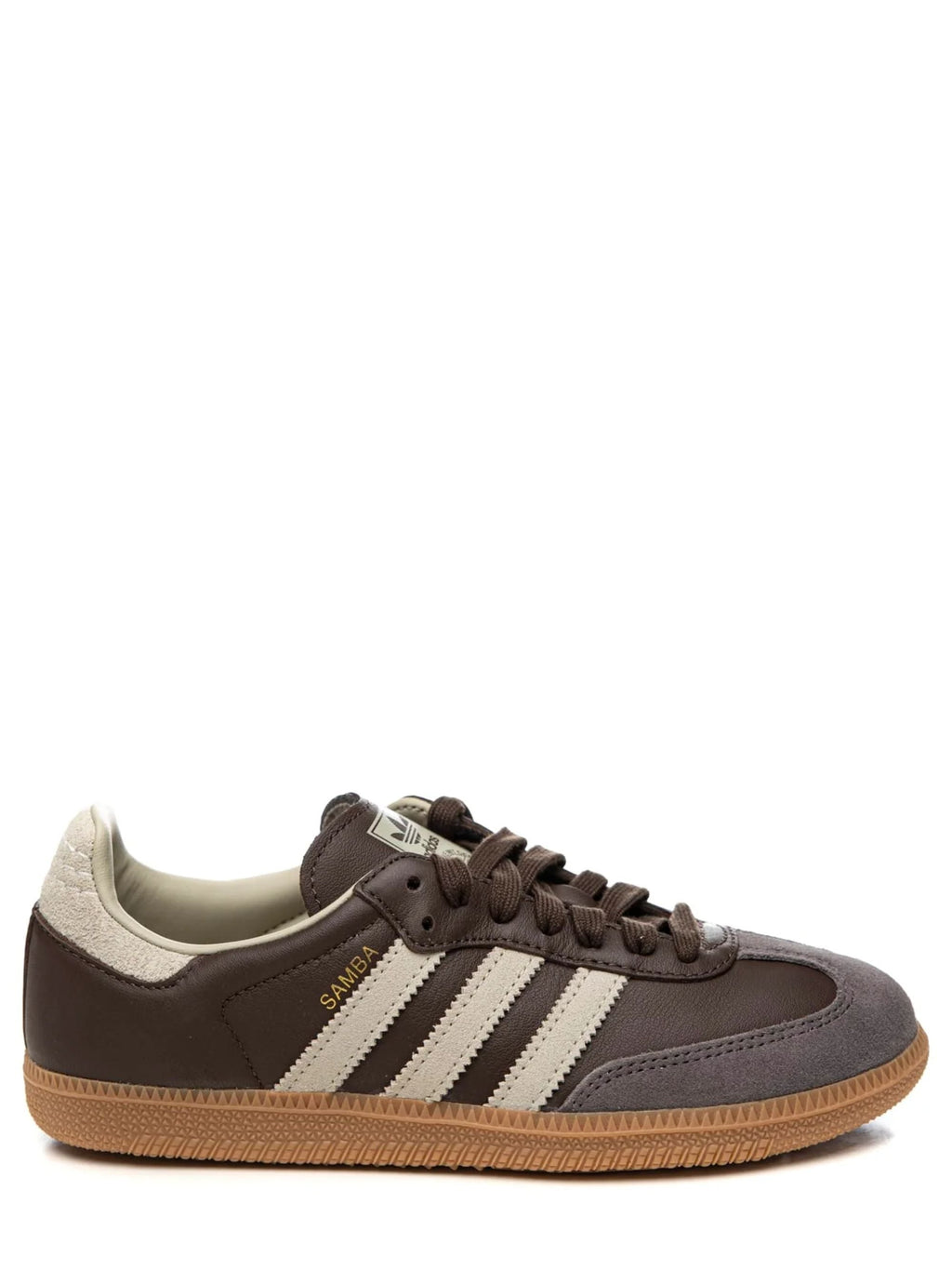 Brown Samba OG Suede Leather Low-Top Sneakers