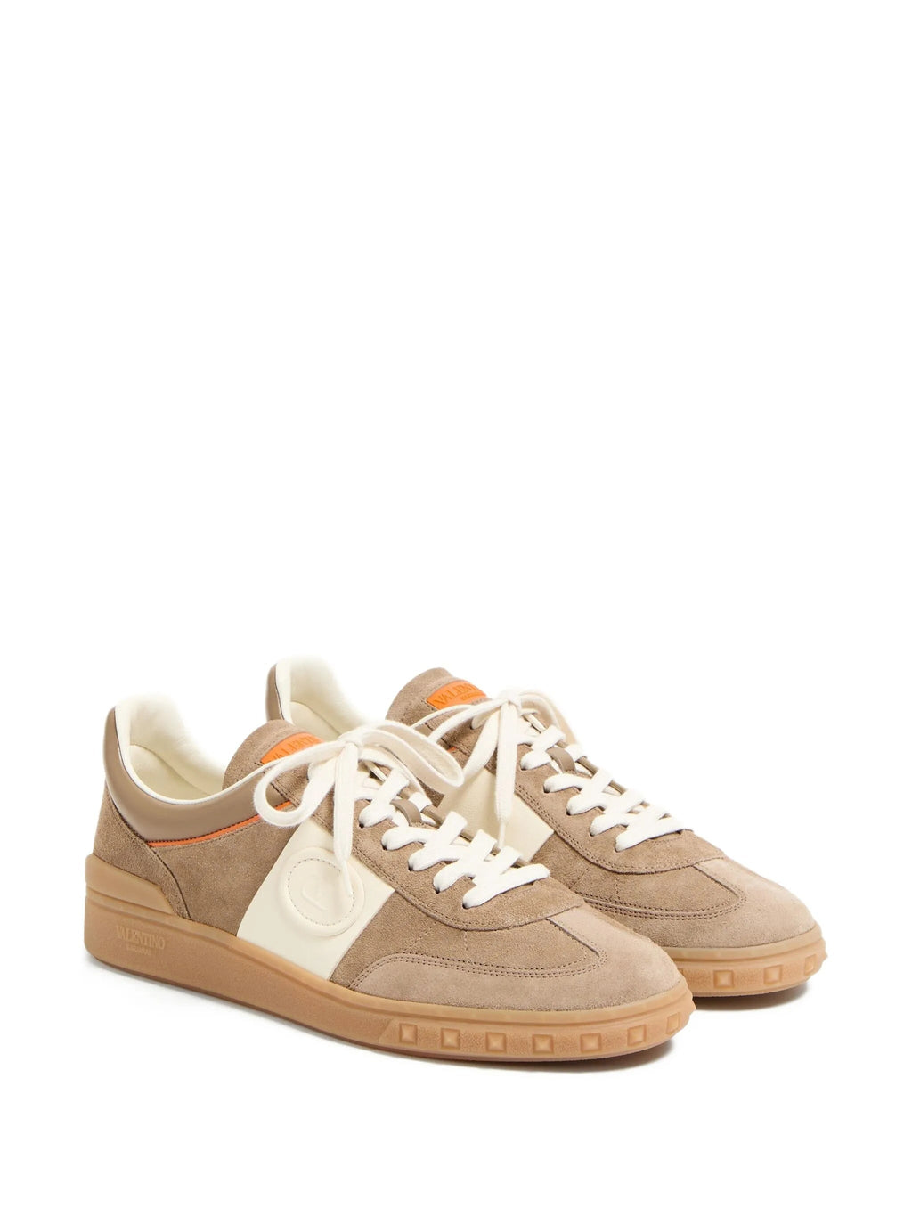 Beige Upvillage Suede Low-Top Sneakers