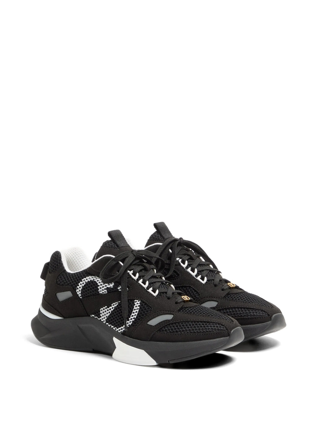 Black Demivee Mesh Sporty Sneakers