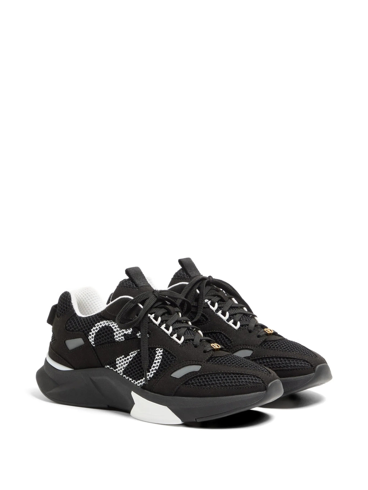 Black Demivee Mesh Sporty Sneakers