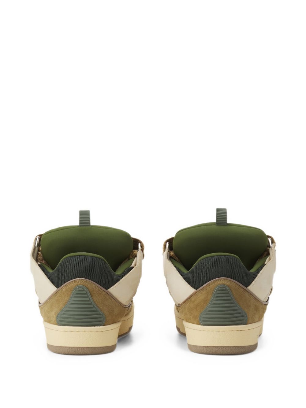 Low-Top Sneakers With Dynamic Panel Design And Textured Finish