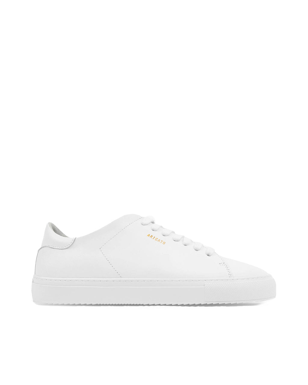 Clean 90 White Low-Top Sneakers with Gold Logo Detail