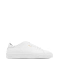 Clean 90 White Low-Top Sneakers with Gold Logo Detail