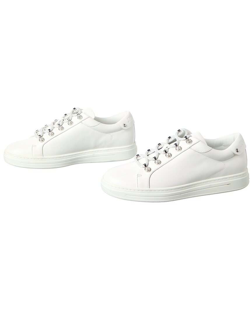 Jimmy Choo Antibes/F Leather Sneaker (Authentic Pre-Loved)