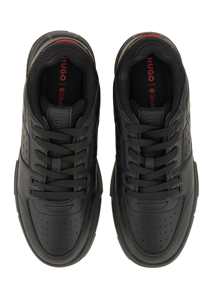 Low-Top Mesh-Detailed Polyester Sneakers