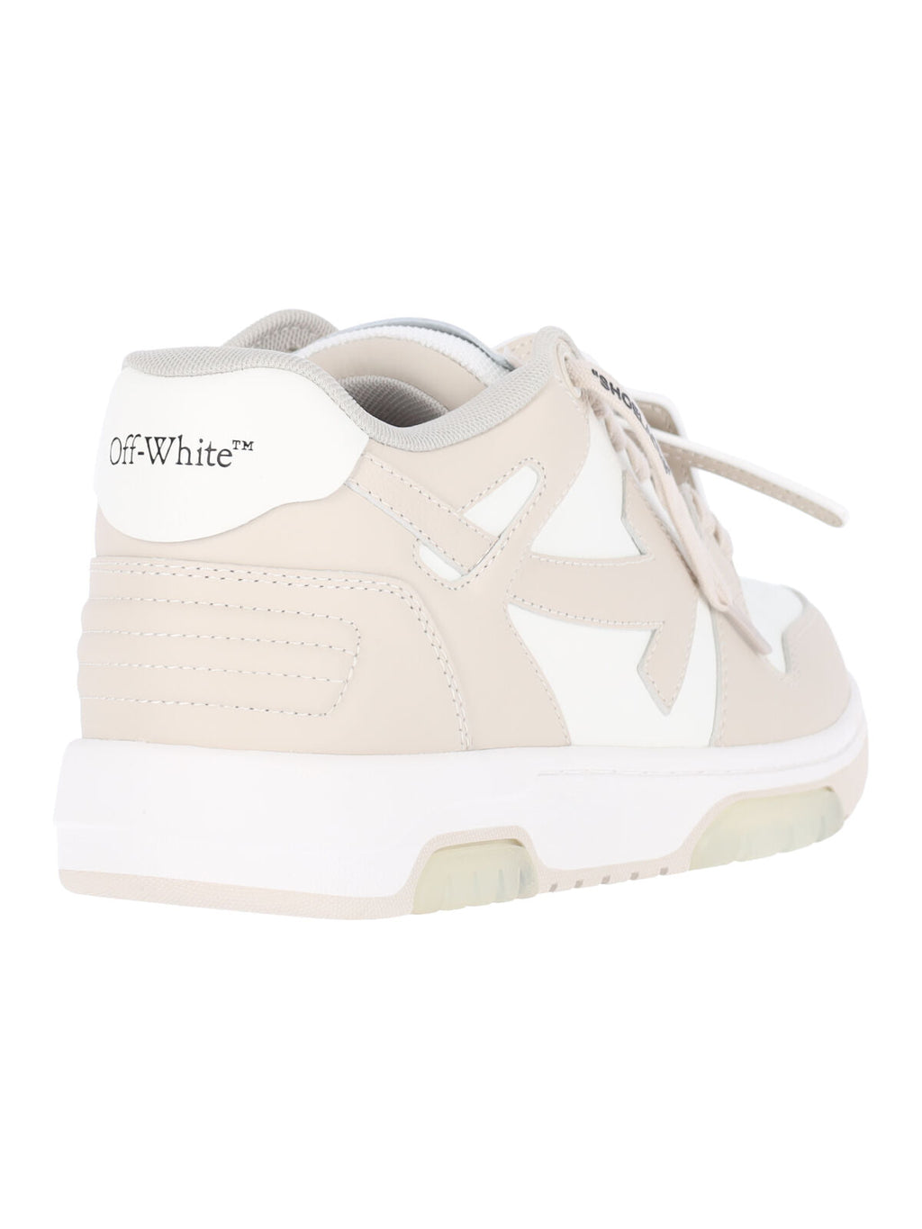 Beige Leather Out Of Office Sneakers