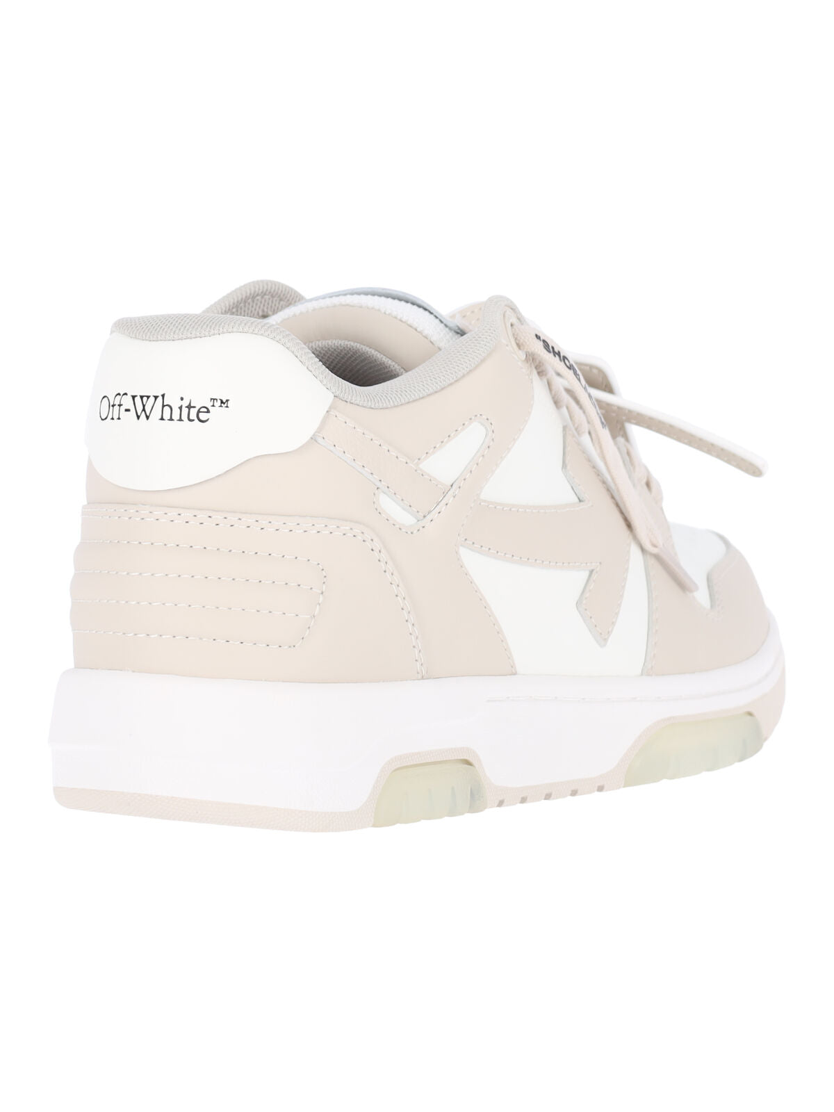 Beige Leather Out Of Office Sneakers