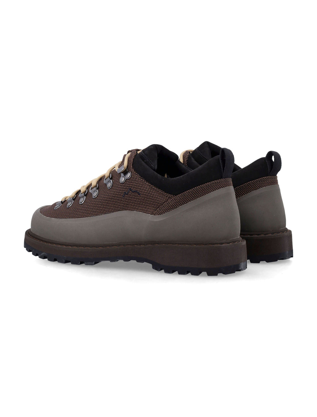 Brown Technical Rubber Low-Top Sneakers