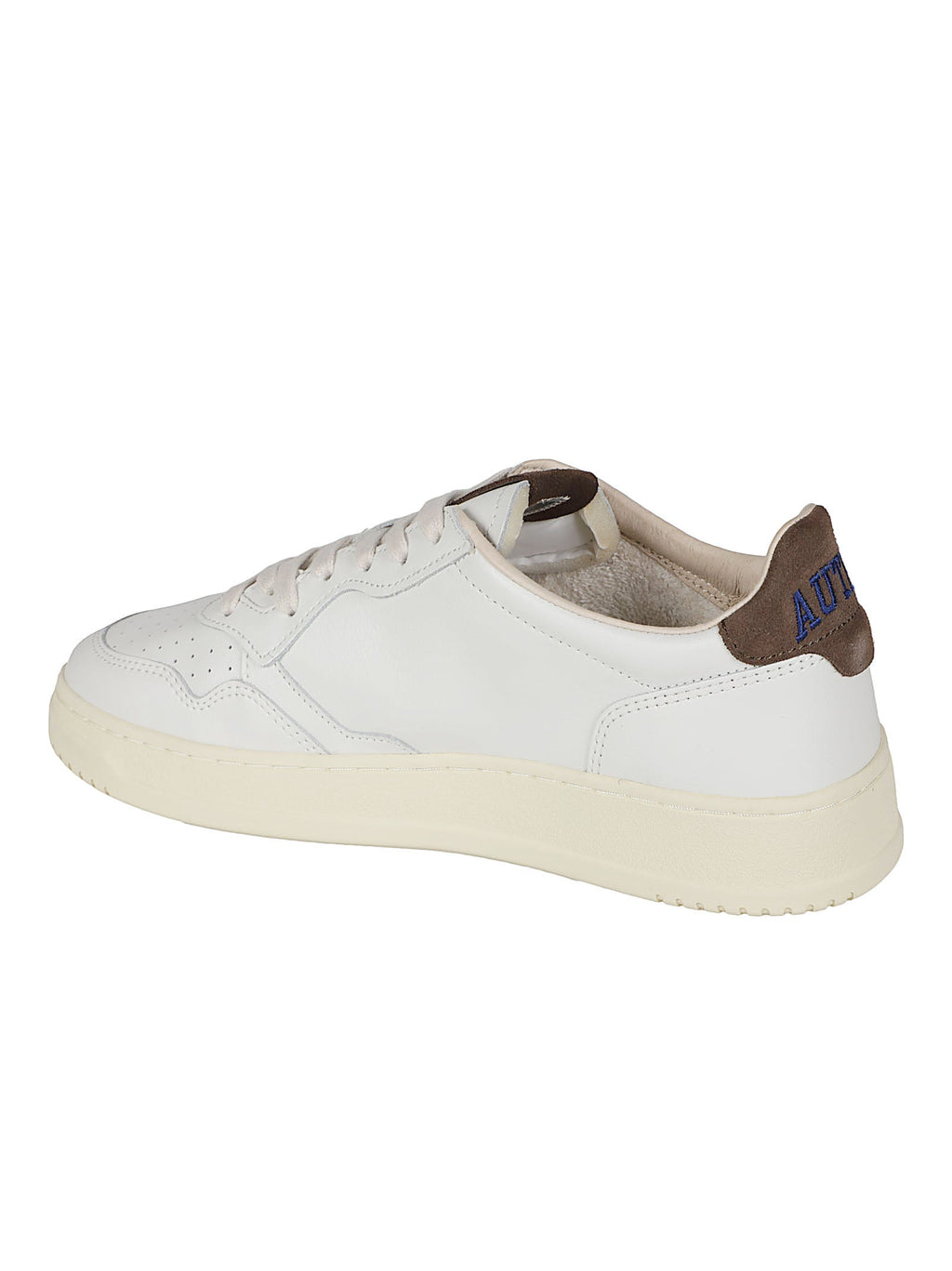 Low-Top Sneakers with Perforated Detailing and Suede Accents