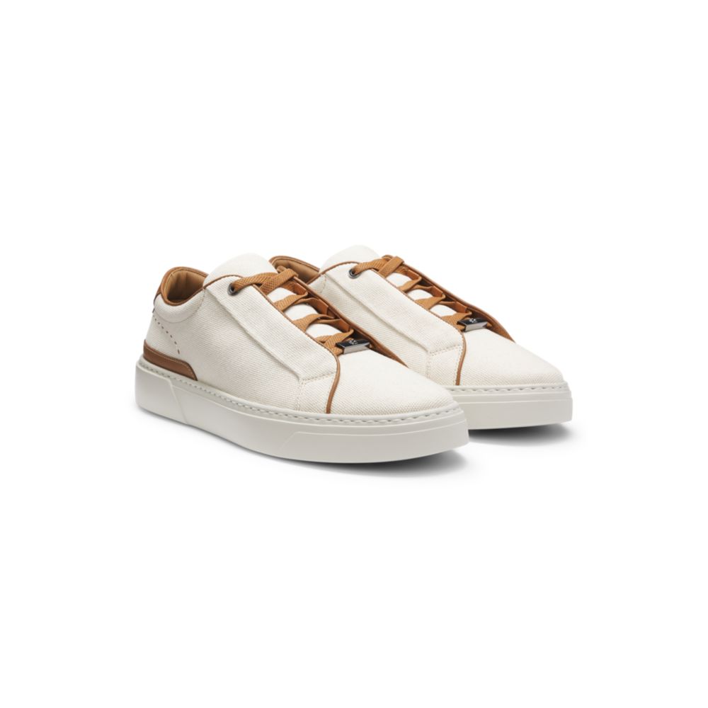 Gary trainers with leather trims